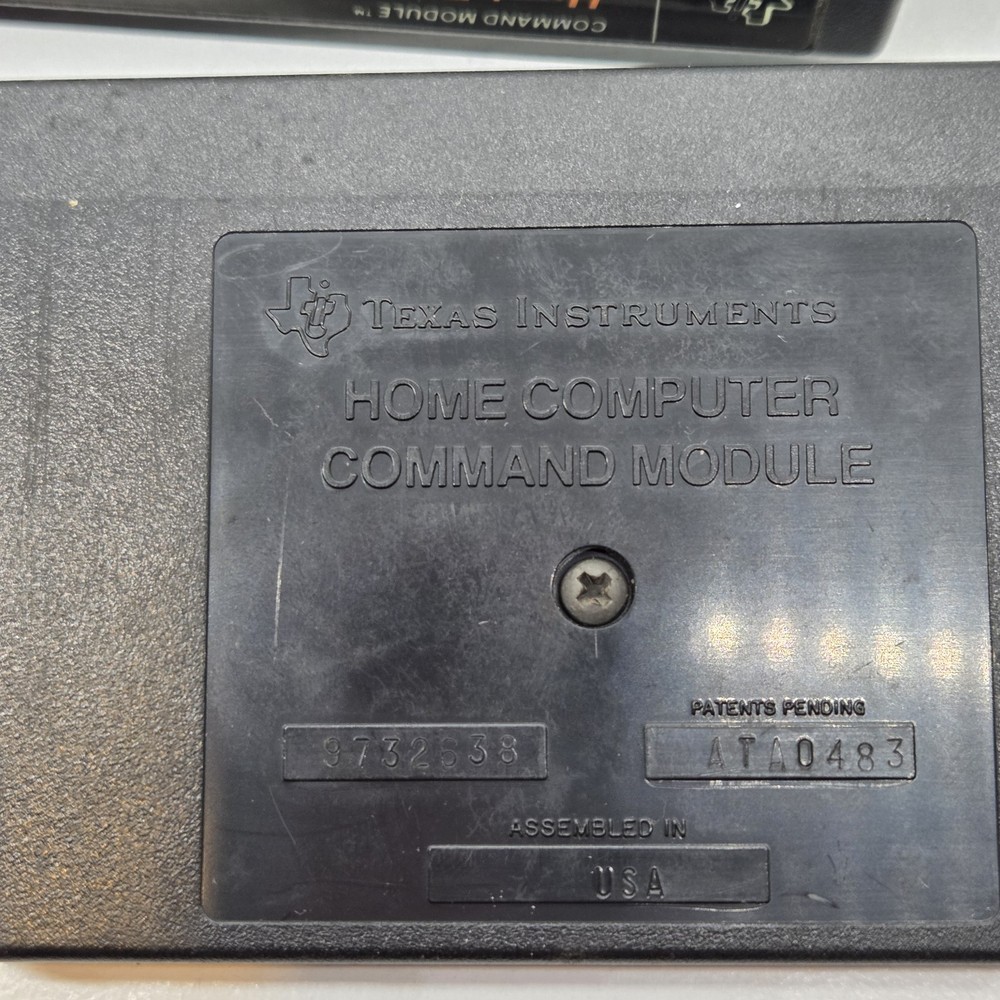 Lot of 6 Texas Instruments Home Computer Solid State Cartridges Command Module