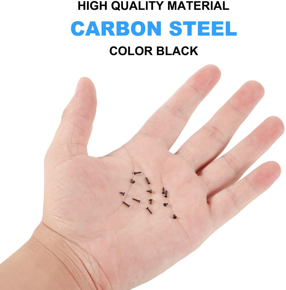 Pack of 1000 Small Multi-Purpose Self-Tapping Electronic Screws Assortment Kit