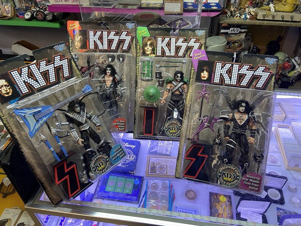 Kiss Action Figures, 4 Pc Set