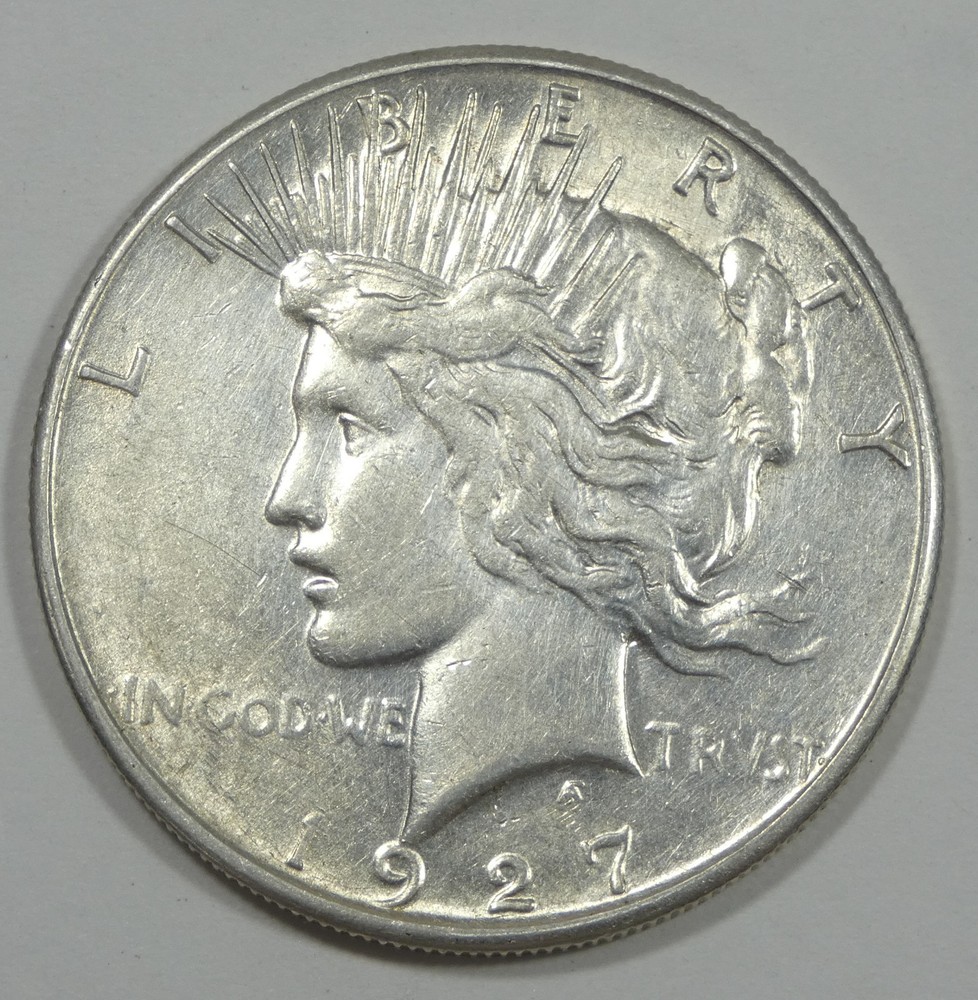 1927-S Peace Dollar EXTRA FINE Silver Dollar