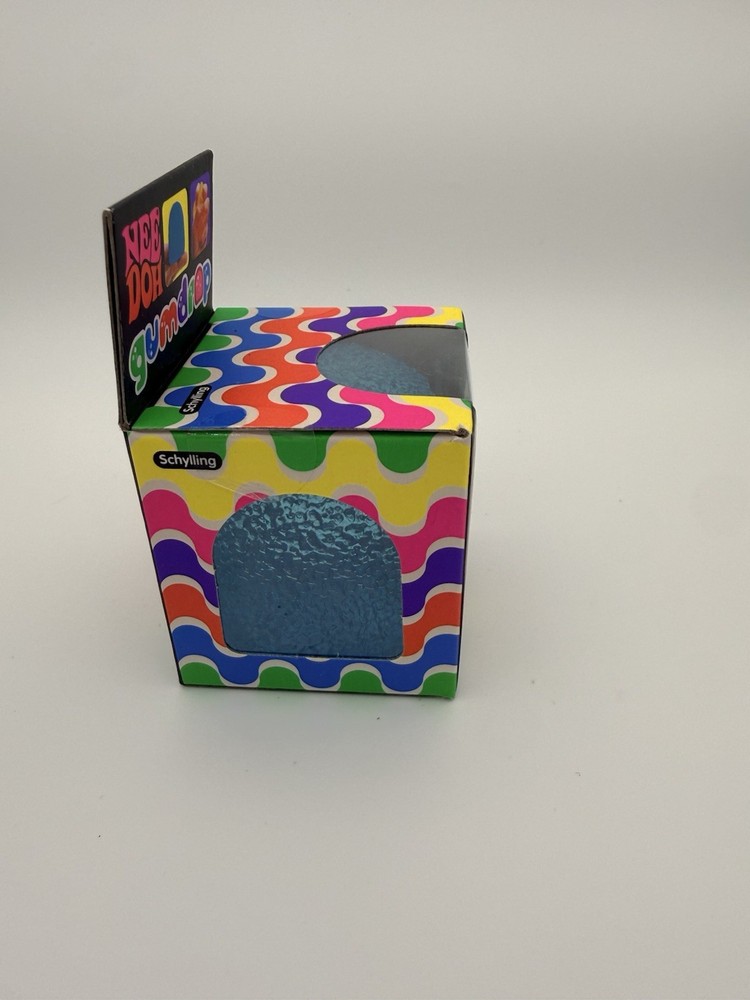 Schylling Nee Doh Gumdrop Super Solid Squish Blue Sensory Toy