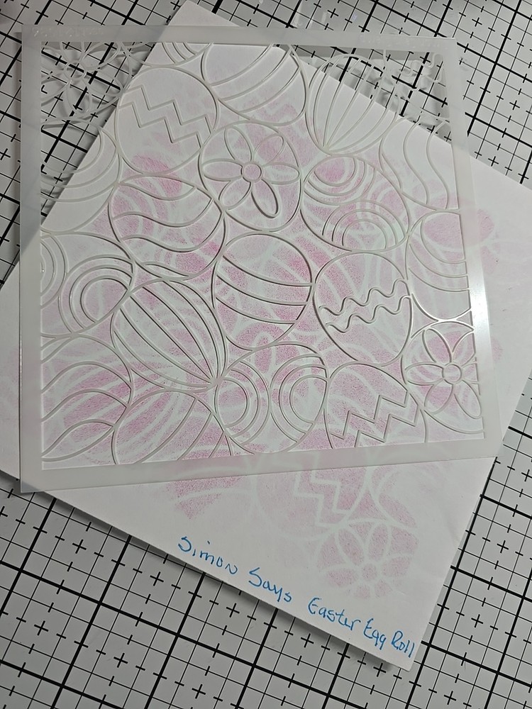 Simon Says Stamps Stencils Easter EGG Roll Super Cute Ink Blending