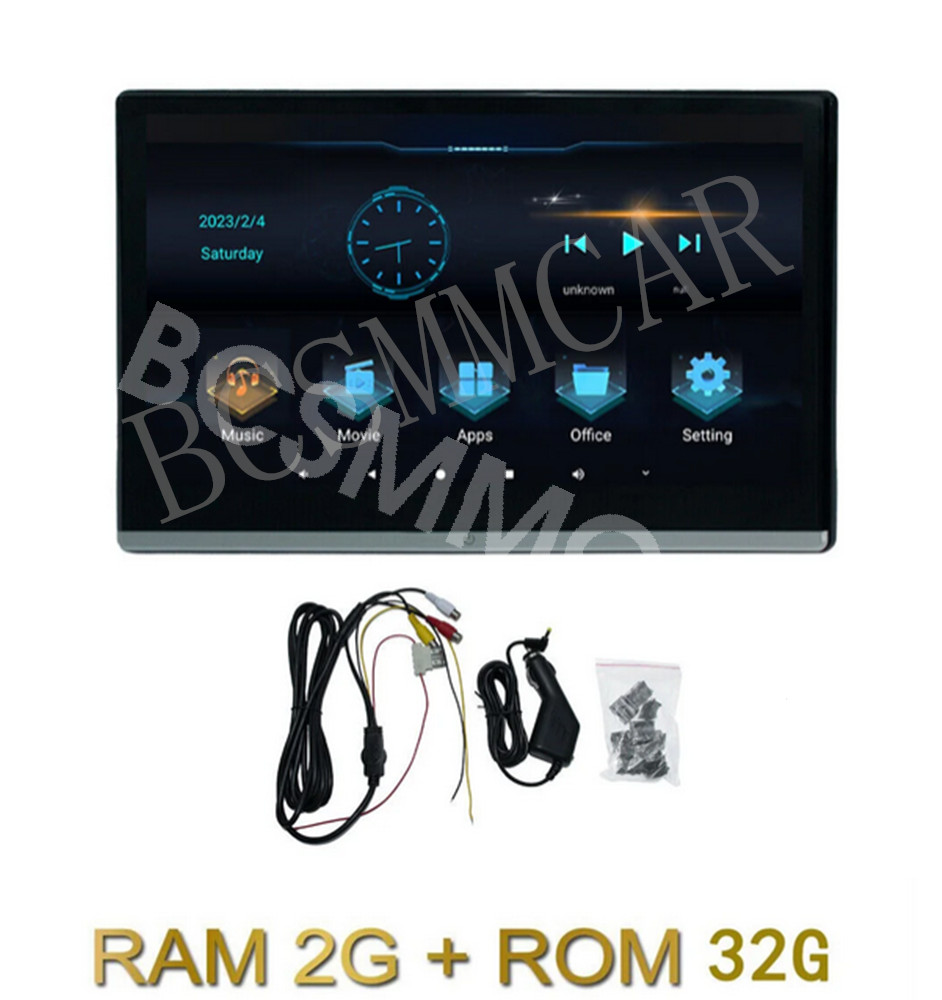 Car Headrest Monitor Touch Screen Video Music TV Player Dual HMDI For Rear Seat