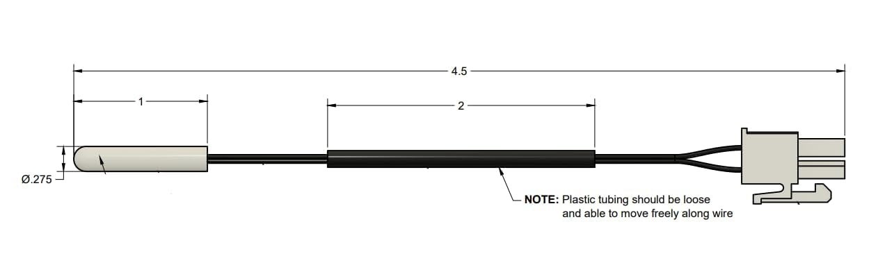 Replacement Whirlpool W10384183 WPW10384183 Refrigerator Thermistor (2-Pack),