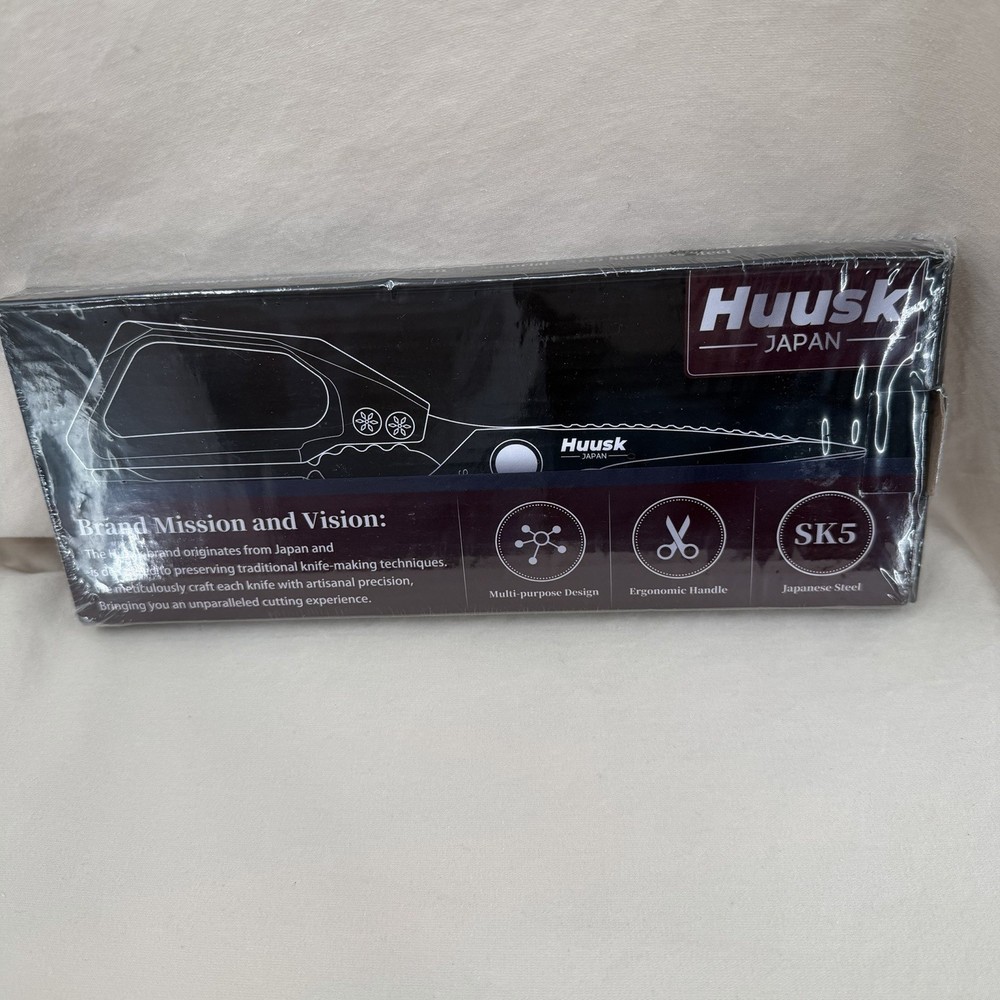 HUUSK Kitchen Scissors All Purpose - Stainless Steel Kitchen Shear, Sharp Silver
