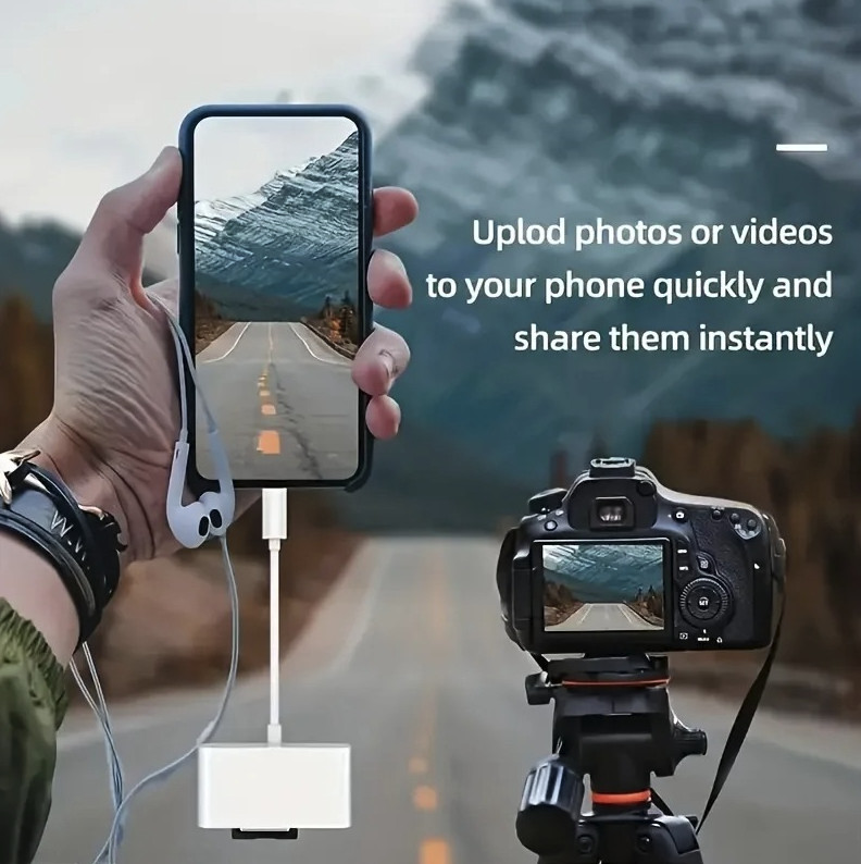 1pc 3-in-1 USB-C Memory Card Reader TF CF SD Adapter USB 2.0 - NEW