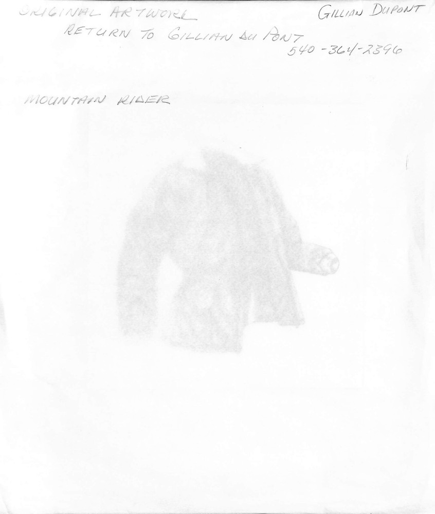 Mountain Rider Graphite Drawing