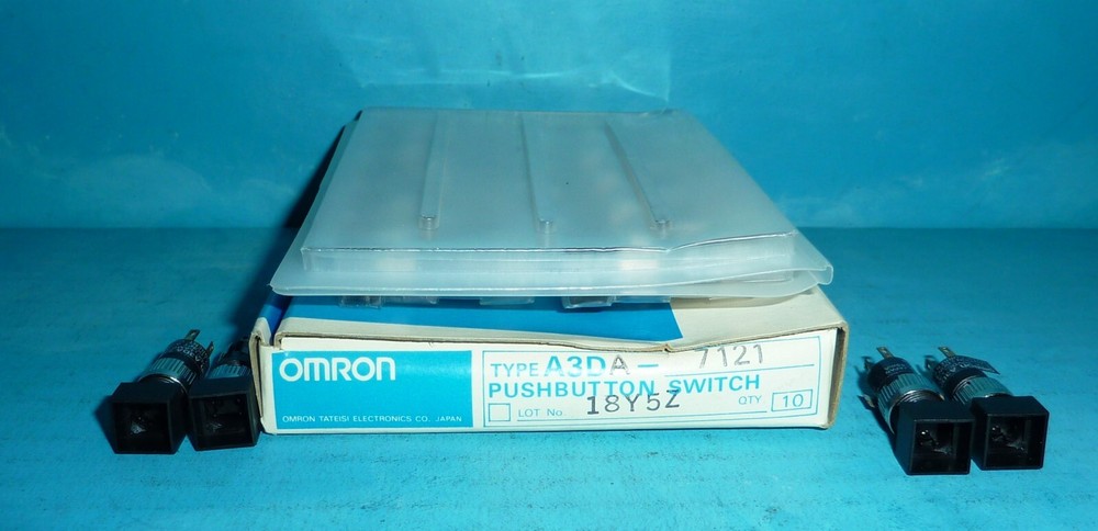 Omron A3DA-7121 Pushbutton Switches 14pcs NOS/NIB