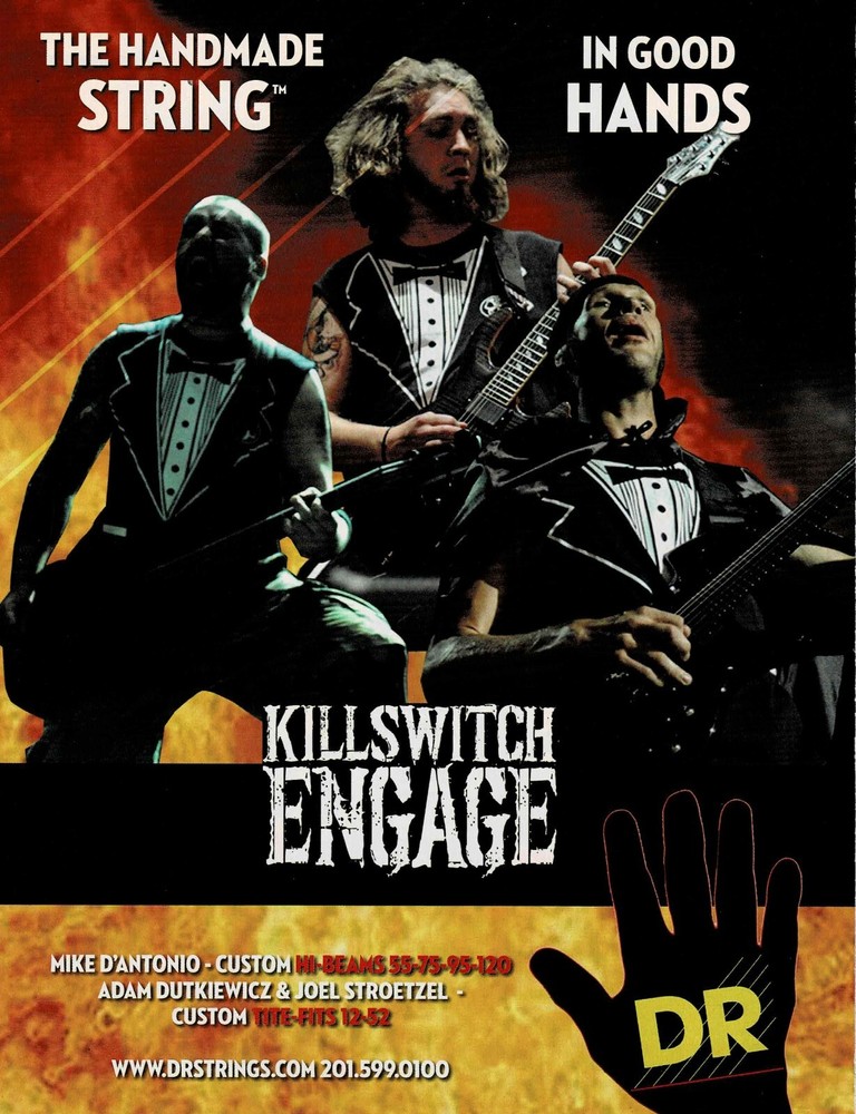 Killswitch Engage - DR Strings - 2009 Print Advertisement