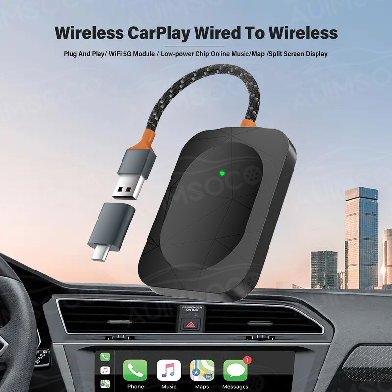 Wireless CarPlay Adapter USB Dongle For iPhone Apple Wireless Carplay Plug &Play