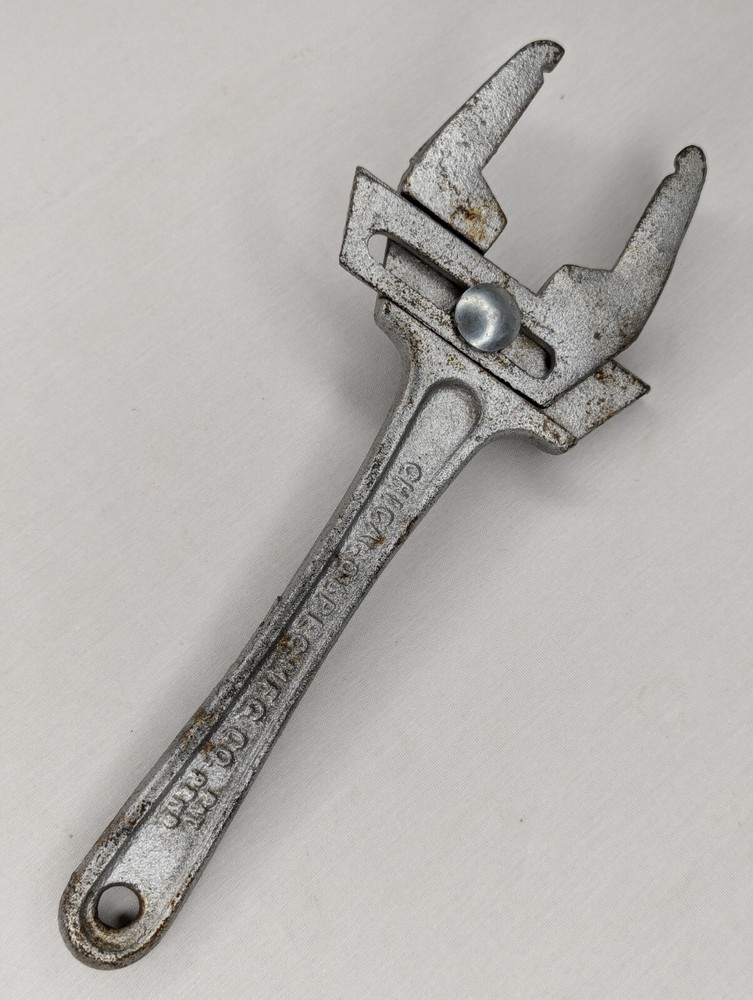 Chicago Spec MFG Co. Adjustable Wing-Nut Locking Slip & Lock Plumbers Wrench