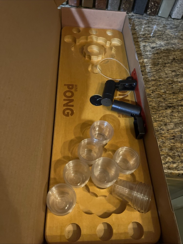 Mini Wooden Table Beer Pong