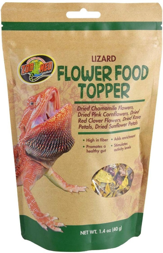 Zoo Med Flower Food Topper for Lizards 1.4 ounce - 6 Pack