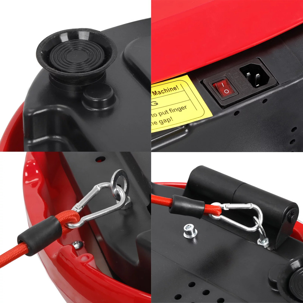 Vibration Plate Exercise Machine, Full Body Workout Home Platform, Bluetooth Red