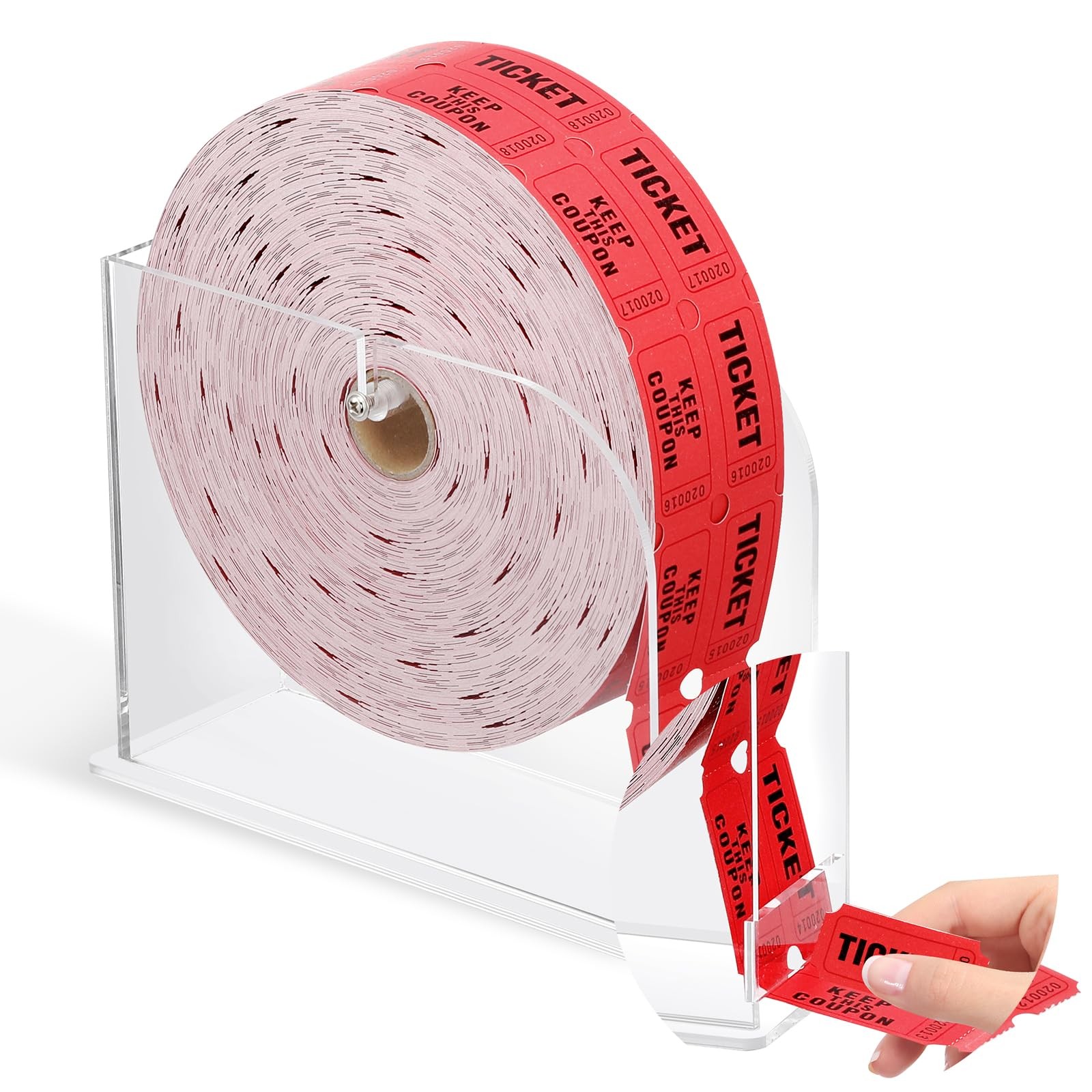 Acrylic Raffle Ticket Dispenser 5.6 * 7.6 * 3.1inch Raffle Ticket Holder for ...