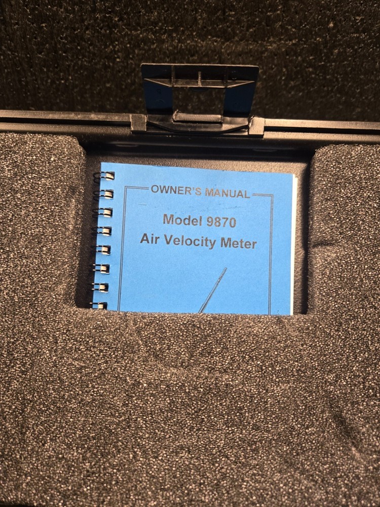 Alnor Model 9870 Air Velocity Meter