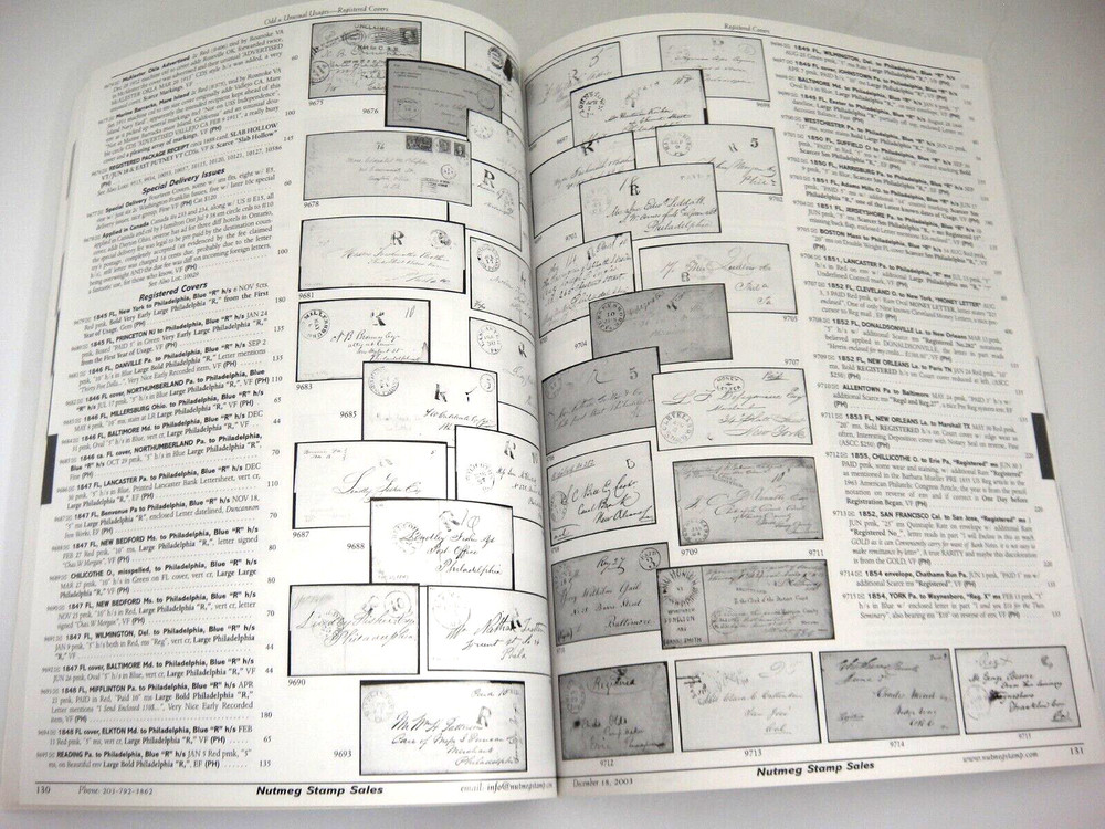 Nutmeg Stamp Auction Catalog 2003 Civil War Hawaiian Gold Mining Maritime