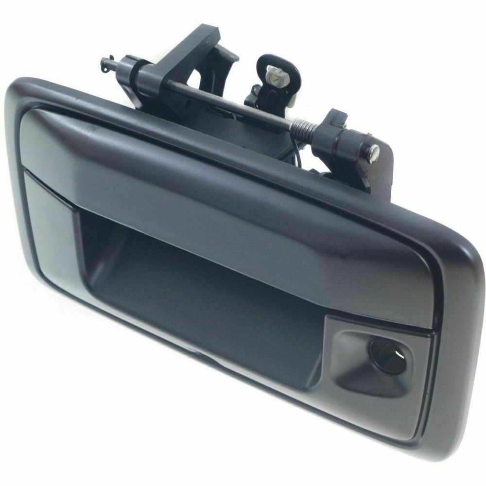 NEW Tailgate Handle w/ Camera Hole Primed Black for 2014-2015 Silverado Sierra