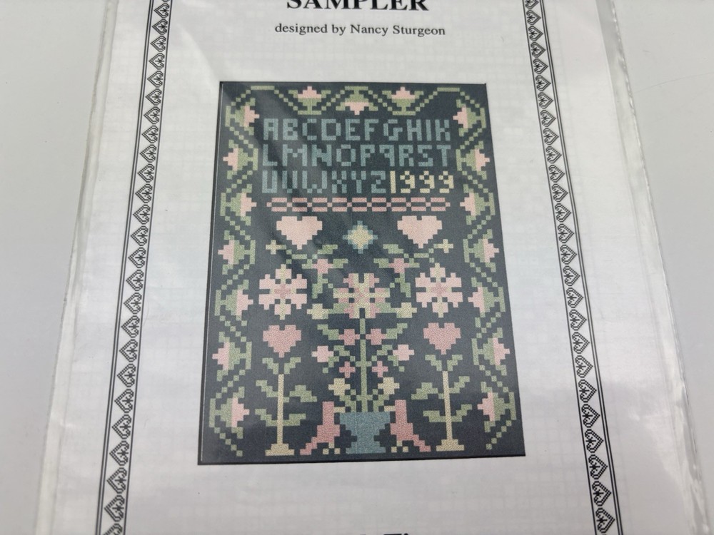 Threads Through Time The Hearts Sampler Counted Cross Stitch Pattern 7R