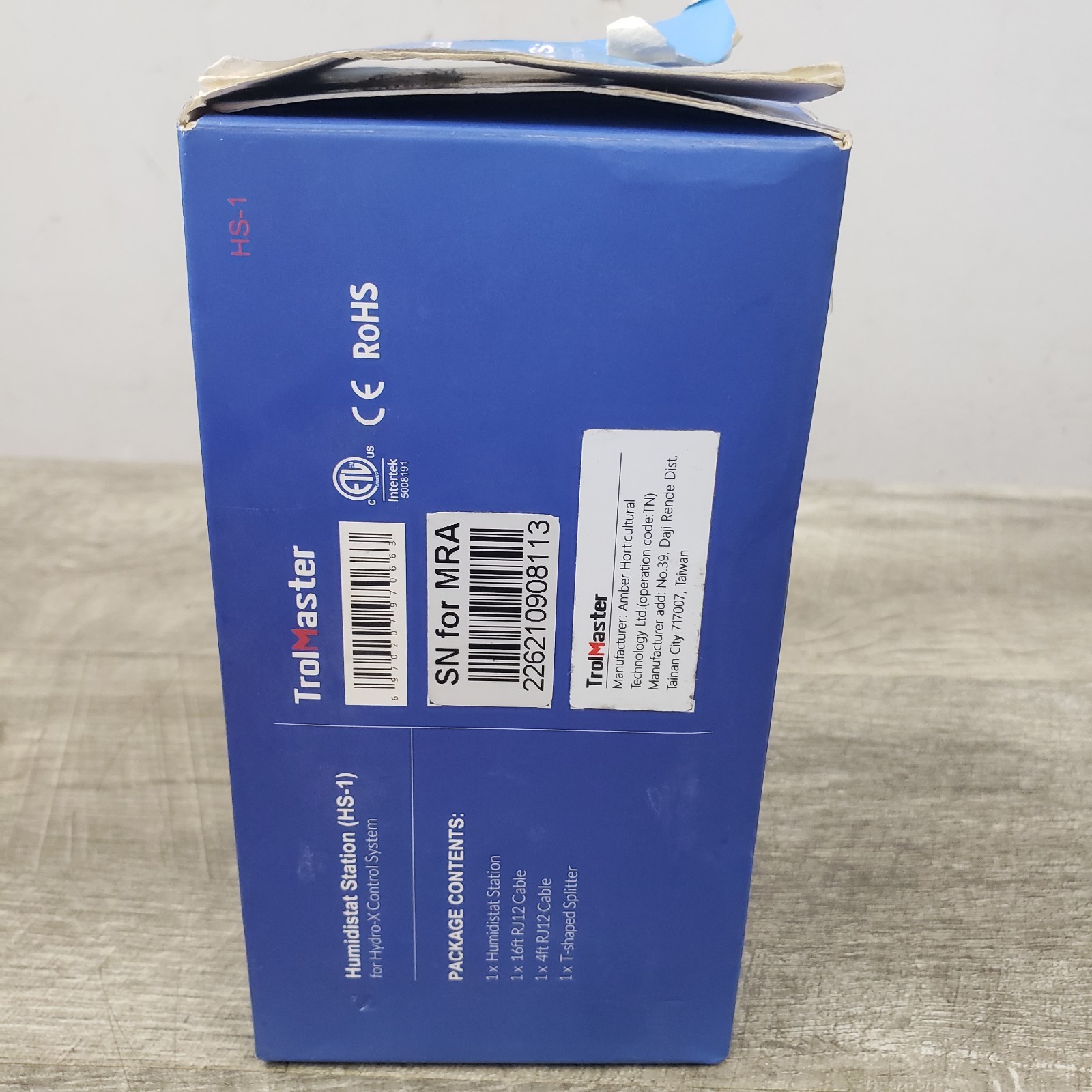 *NEW/Open Box* Trolmaster HS-1 Humidistat Station for Hydro-X Control System