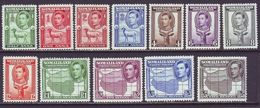 Somaliland 1938 SC 84-95 MH Set