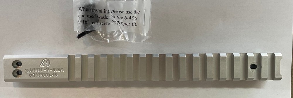 Weigand Combat Scope Base For Ruger GP-100 6" Barrel Silver GP1006NDS