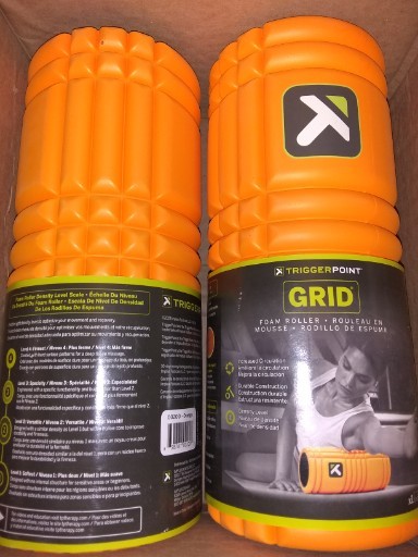 TRIGGERPOINT Grid Travel Orange Release Massage Foam Roller Circulation Density2