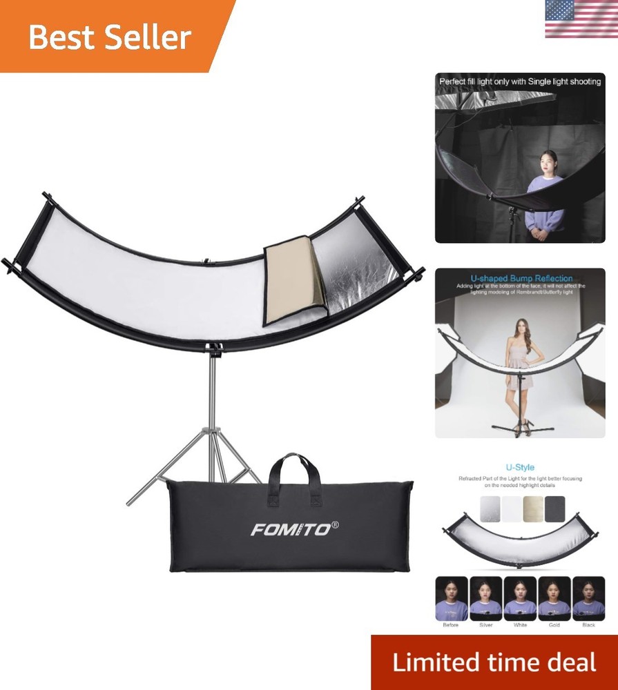 Light Reflector 70"x25.6"/178x65cm Arclight Curved Eyelighter Lighting Diffus...