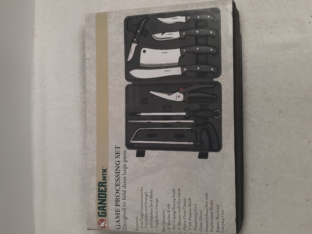 Gander Mountain  8 Piece Game Processing Set.