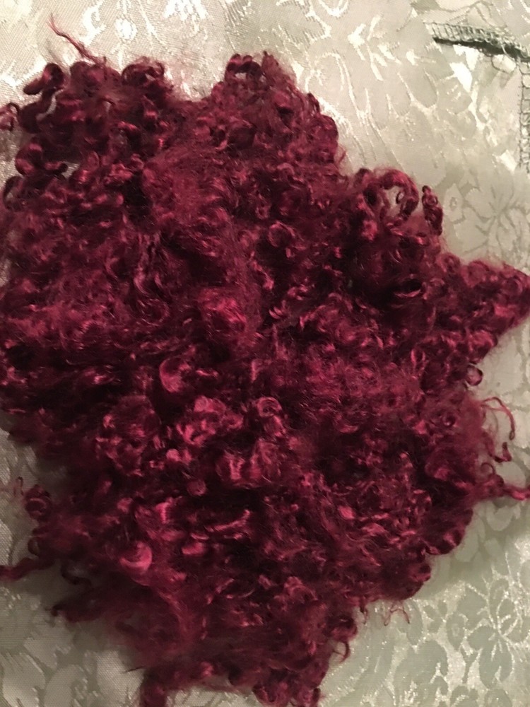 Burgundy Angora Mohair