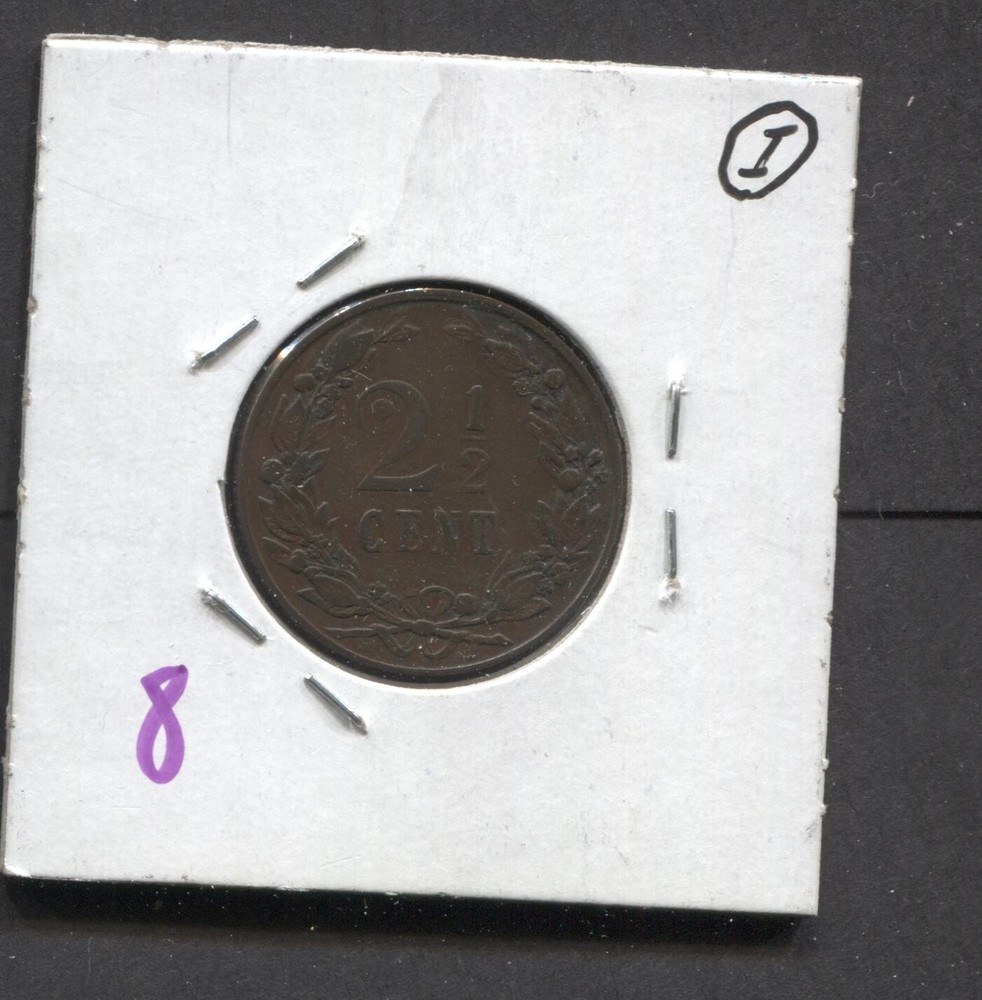 1903- Netherlands-2 1/2 Cents
