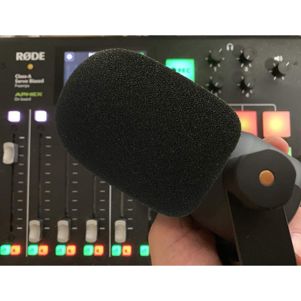 PodMic Pop Filter Foam Cover - Mic Windscreen Wind Cover Customized for Rode ...