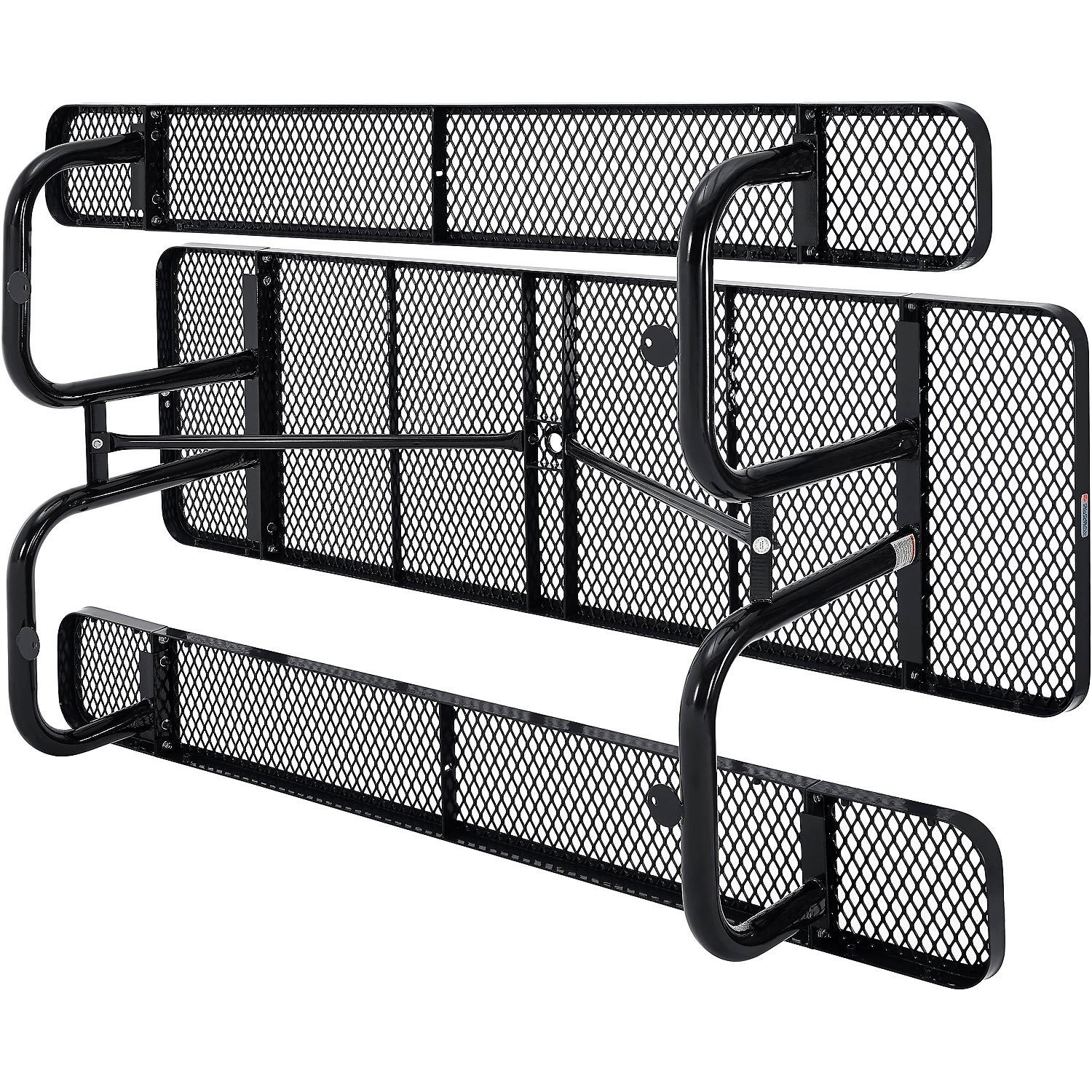 Global Industrial 8' LRectangular Picnic Table Expanded Metal Black