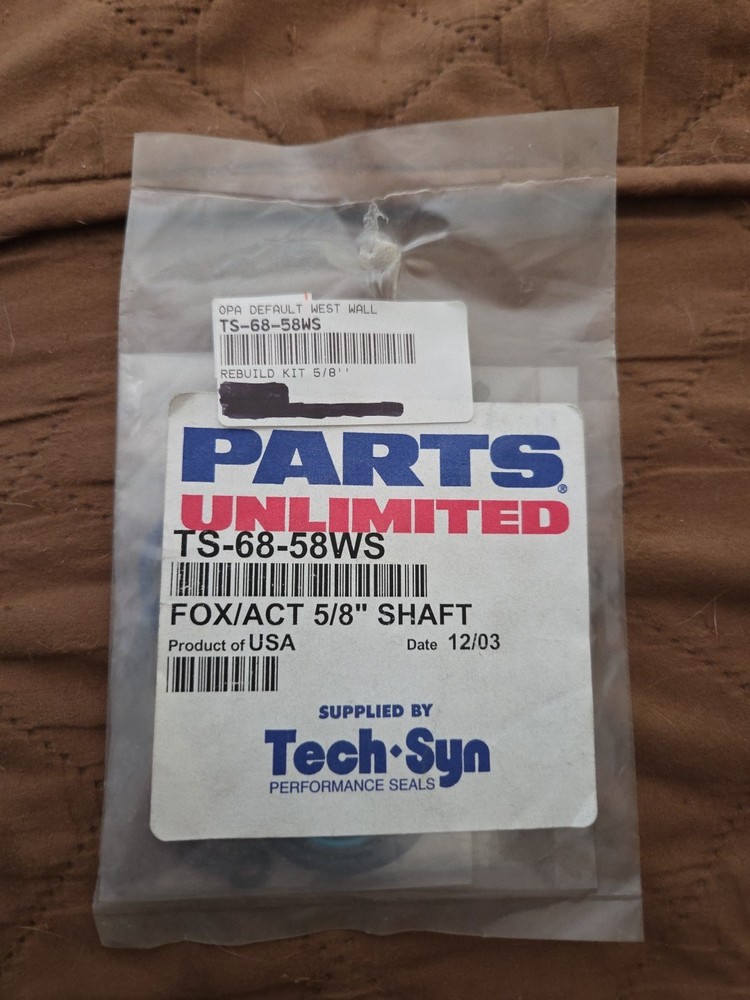 5/8" Fox/Act Shock Rebuild Kit TS-68-58WS