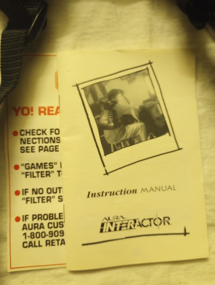 1994 Aura Interactor Wearable Gaming Force Feedback Vest
