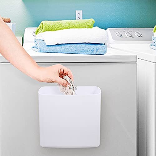 Magnetic Laundry Storage Large Lint Holder Bin Spacesaving Trash Container Hangi