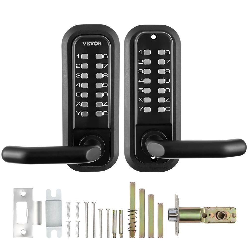 VEVOR Mechanical Keyless Entry Door Lock 14 Digit Keypad Double-sided Embedded