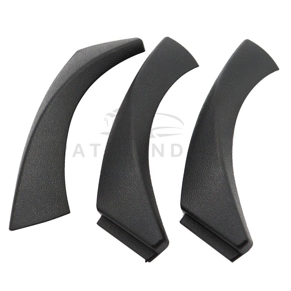 6Pcs Black Inner Door Panel Handle Pull Interior Trim Cover For BMW E90 06-11