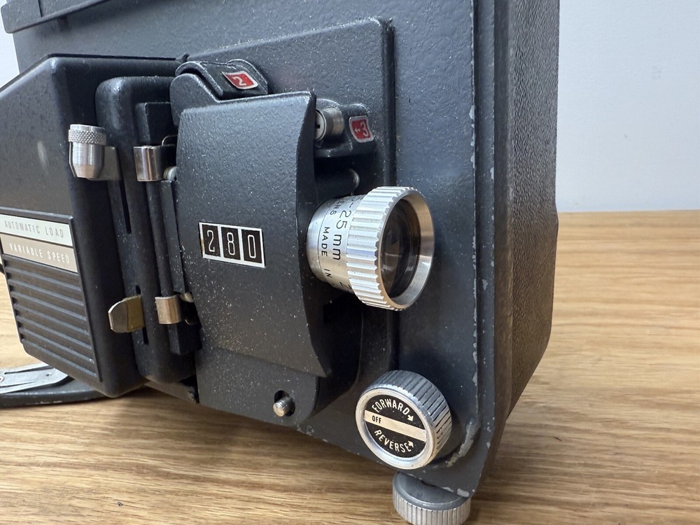 Vintage GAF Anscovision 8 mm Projector Model 280 Auto Load Multiple Speed