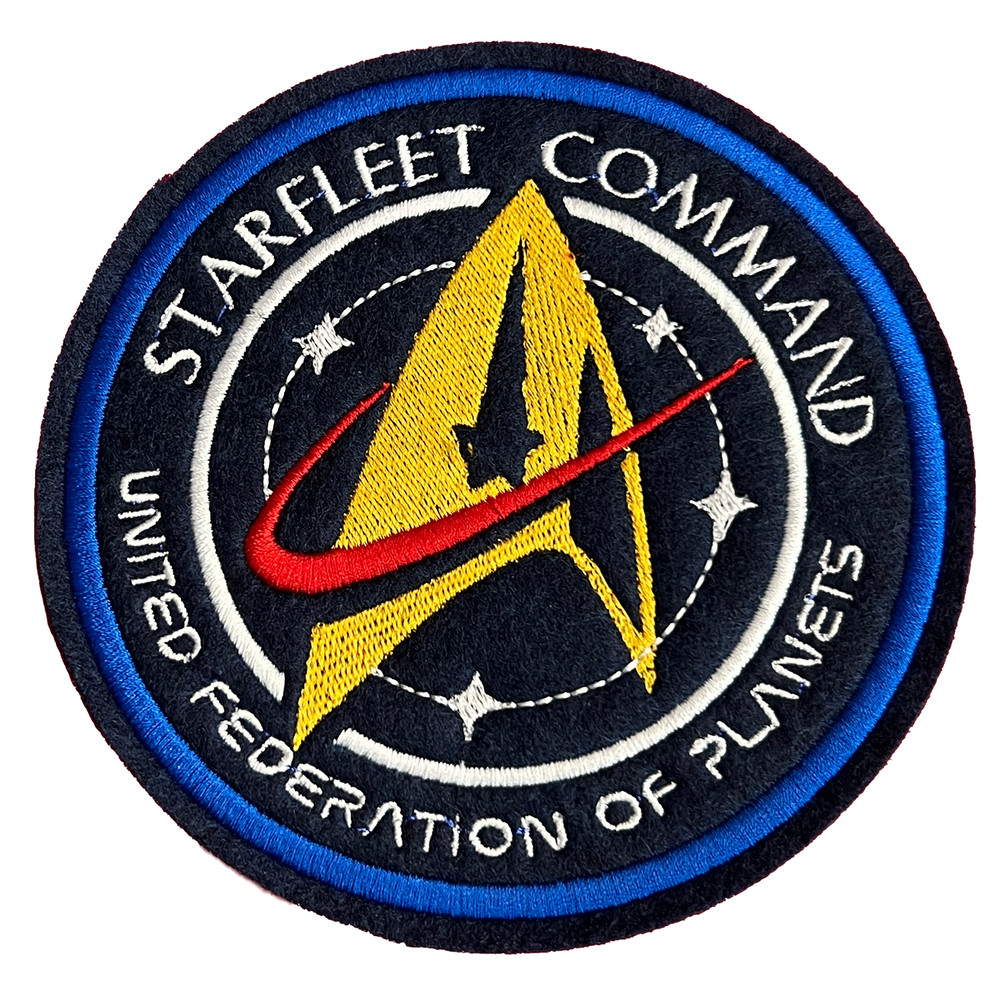 Star Trek Starfleet Command Embroidered Iron-on Patch - Multiple Sizes Available