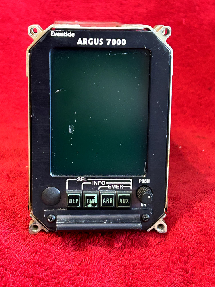 EVENTIDE ARGUS 7000 MOVING MAP DISPLAY WITH TRAY AND CONNECTOR