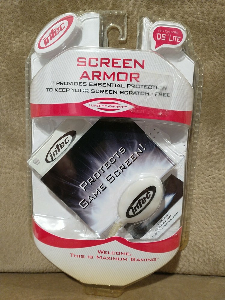 Intec Screen Armor Screen Protector 2006 Nintendo DS Lite NIP Old Stock B180