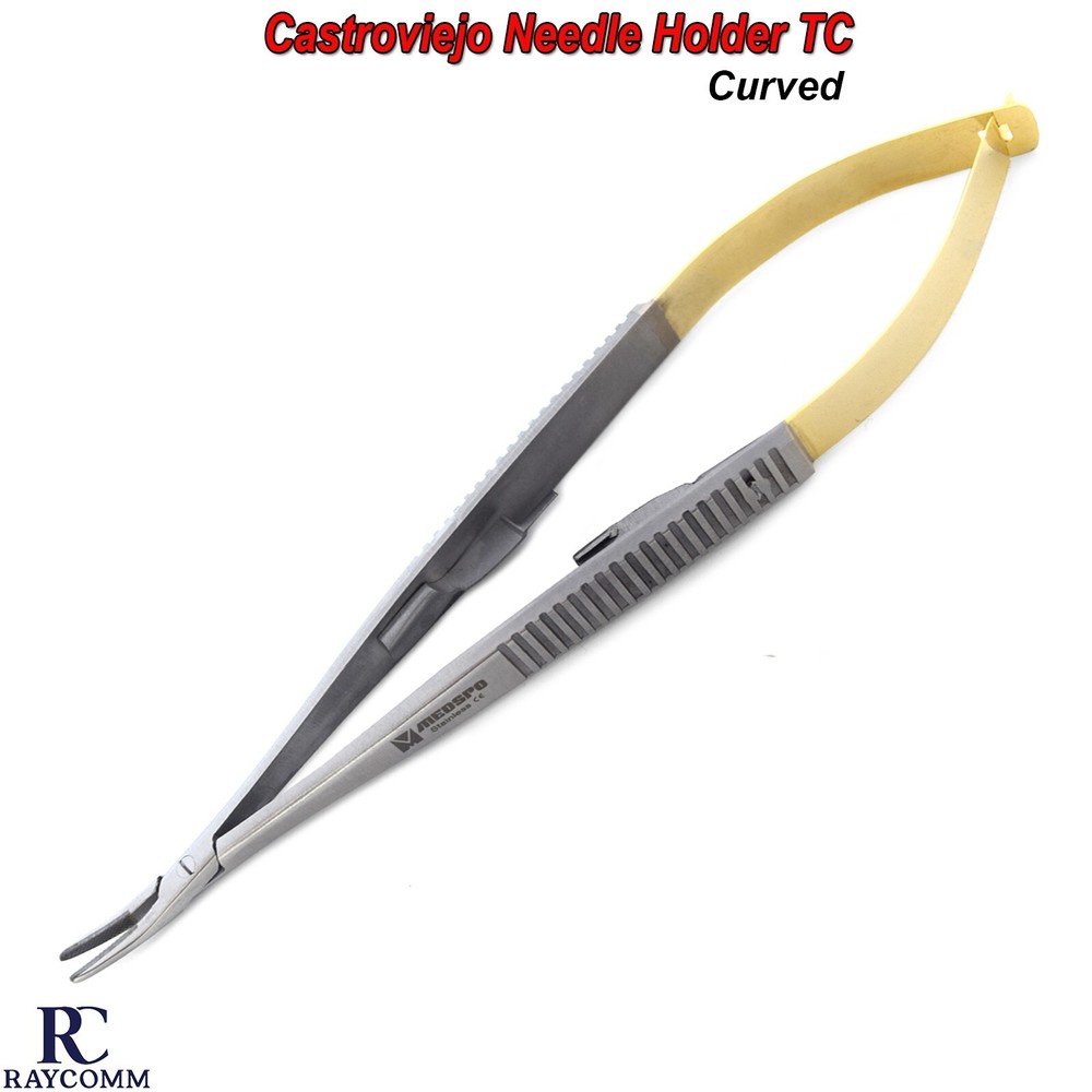 Castroviejo Needle Holder TC Forceps Microsurgical Suture Suturing Instruments
