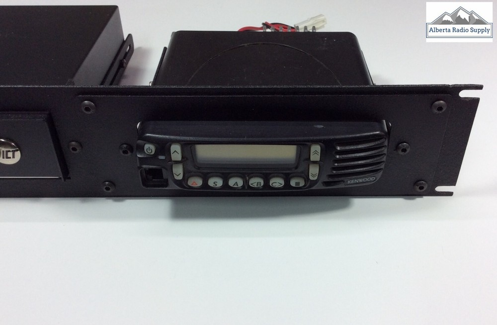 19" Rack Mount Panel: SAMLEX / ICT Power Supply + Radio Combination