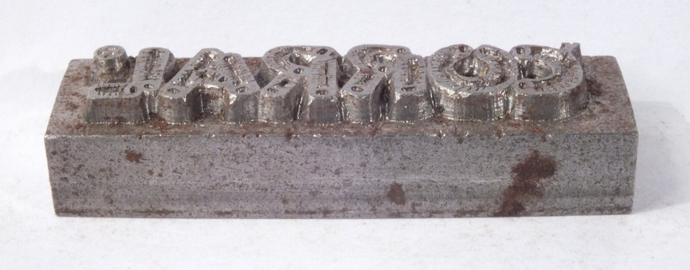 CORRAL: Steel Leather Embossing Stamp: CMS St. Louis