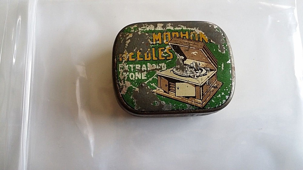 PG181 Gramophone needles EMASSY EXTRA LOUD gramophone dots box EMPTY