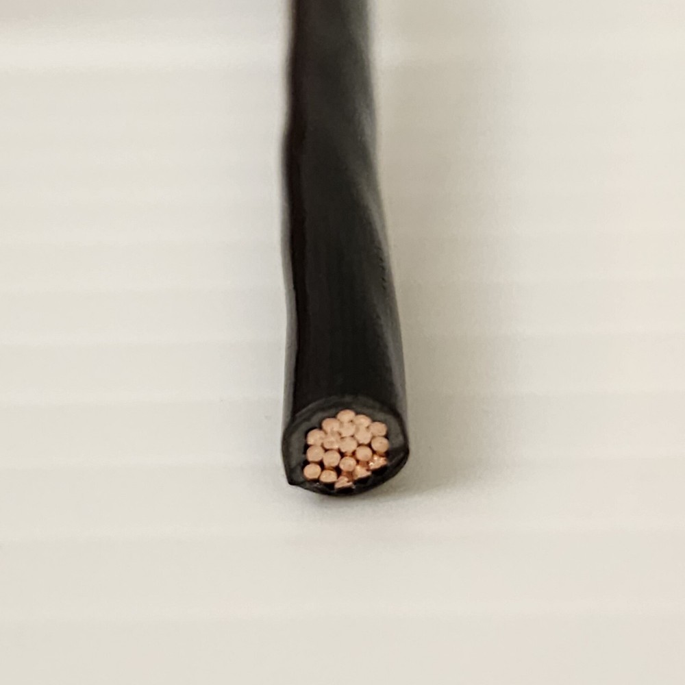 75 ft  8 AWG Stranded Copper Southwire THHN Simpull Black 20488345