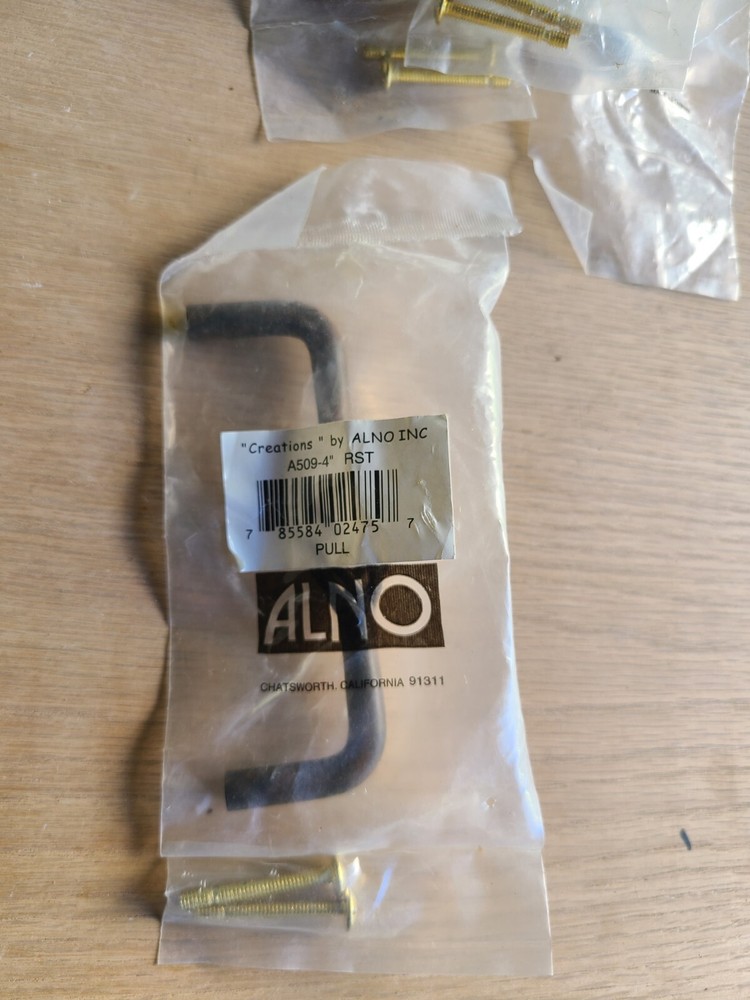 Alno A509-4 RST 4" C-C Wire Pull in Rust Color