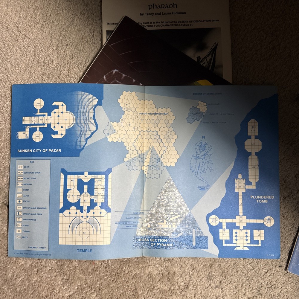 ADVANCED DUNGEONS & DRAGONS Pharaoh 1982 TSR 9052 Module I3