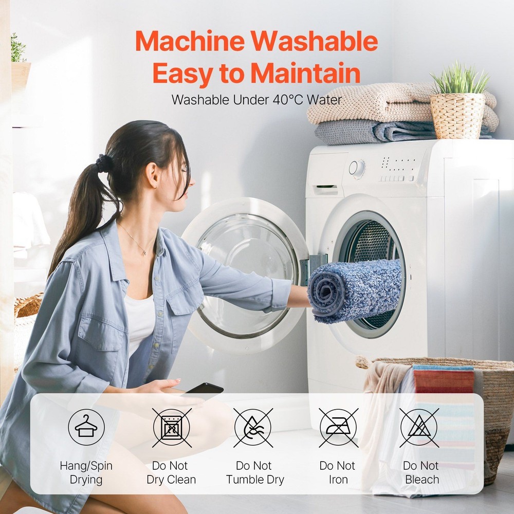 Non-Slip Bath Rug 30x20" - Super Soft Absorbent Machine Washable Quick Dry Mat